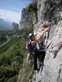 Klettern am Gardasee mit Ausblick