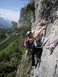 Klettern am Gardasee mit Ausblick Klettern am Gardasee mit Ausblick